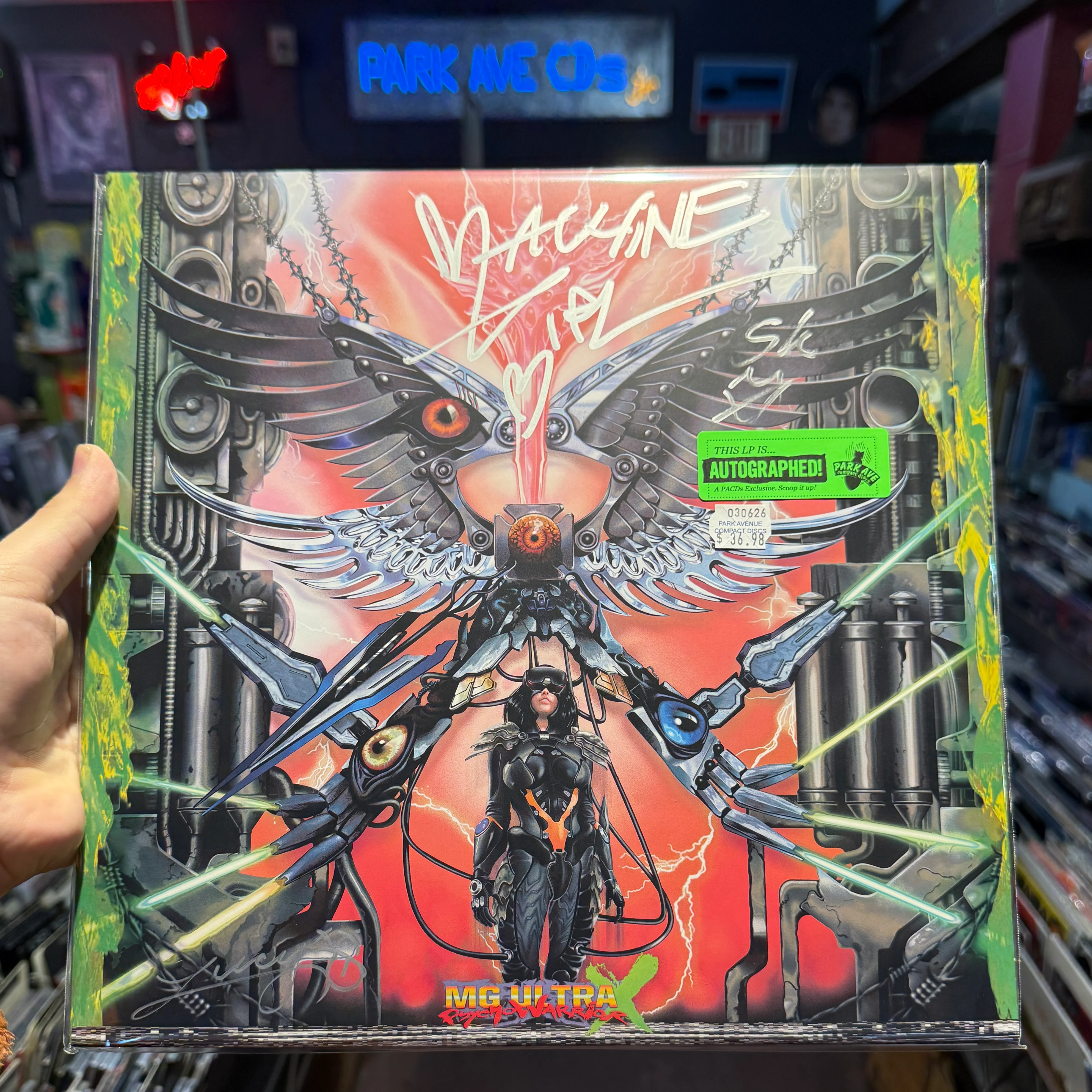 Machine Girl - Psycho Warrior (MG Ultra X) [Park Ave SIGNED Exclusive Indie Galaxy Opaque 2LP]