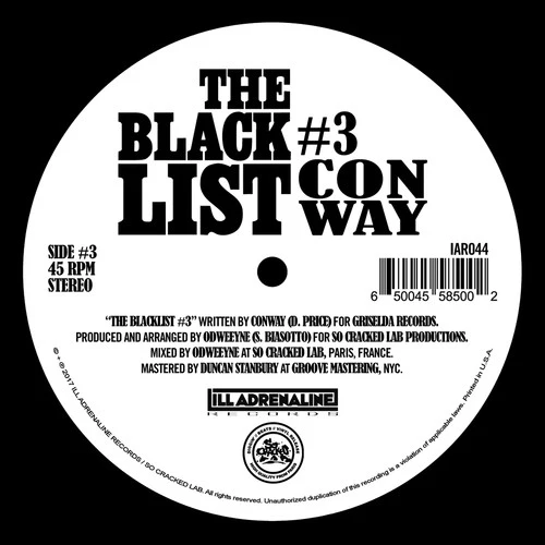 Odweeyne / Conway / Nolan The Ninja - The Blacklist #3 / The Blacklist #4 [LP]