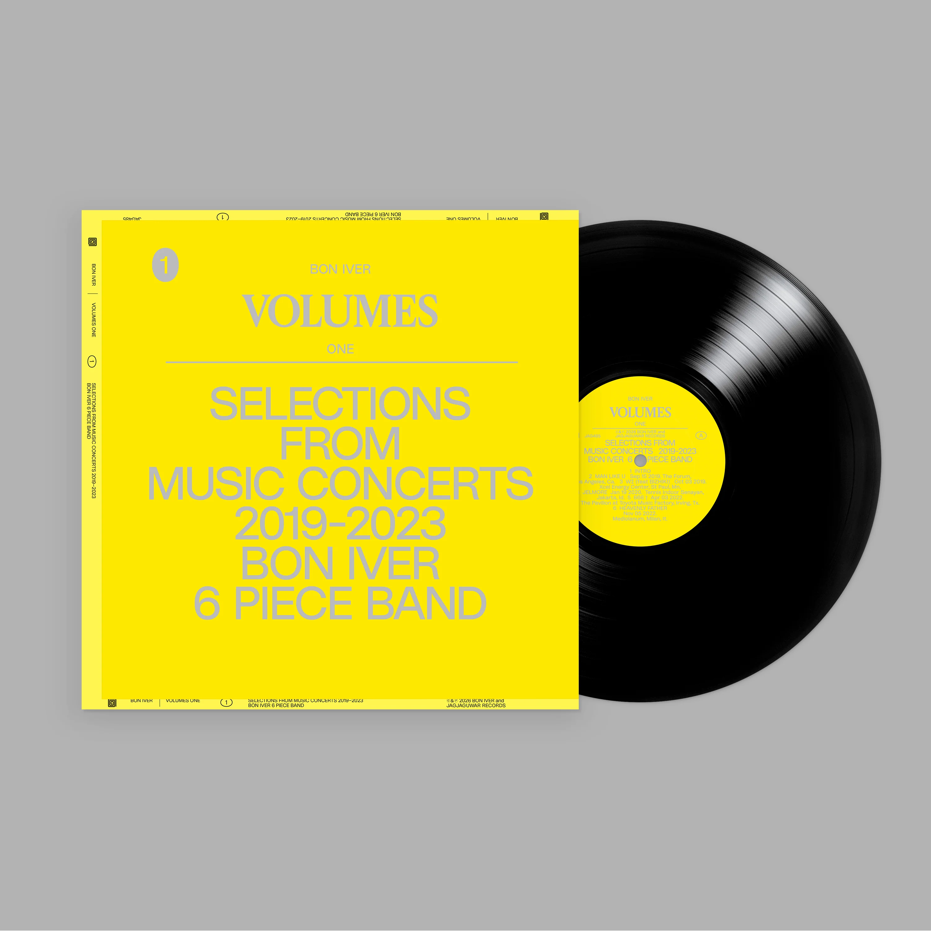 Bon Iver - VOLUMES: ONE "SELECTIONS FROM MUSIC CONCERTS 2019-2023 BON IVER 6 PIECE BAND" [CD] - Image 2