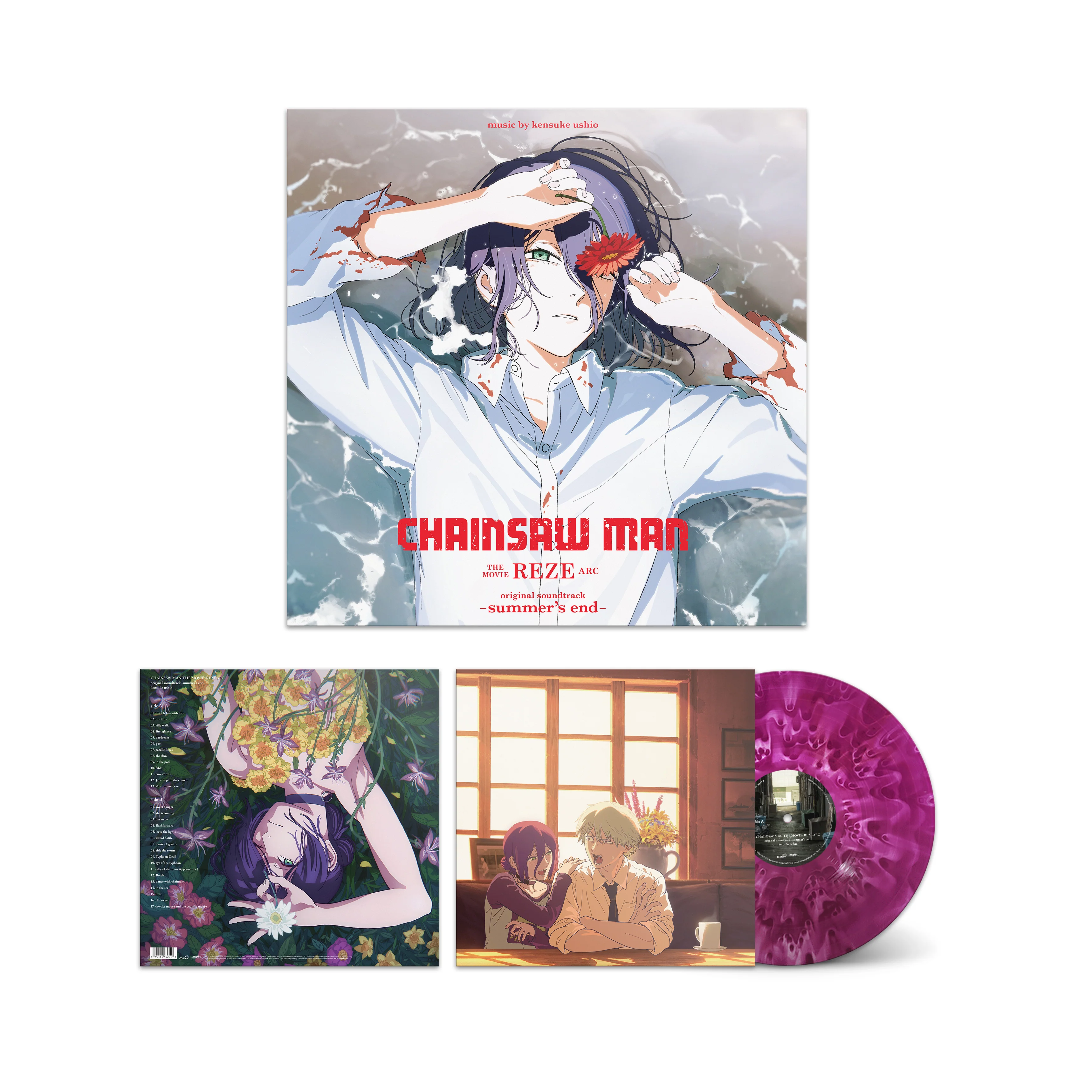 Pre-Order: Chainsaw Man The Movie: Reze Arc OST -summer's end- [Grape Purple LP] - Image 2