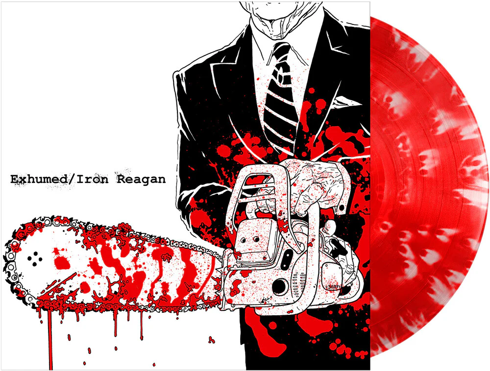 Pre-Order: Exhumed / Iron Reagan - Exhumed / Iron Reagan [Colored Vinyl] [Limited Edition] (Red) (Wht)