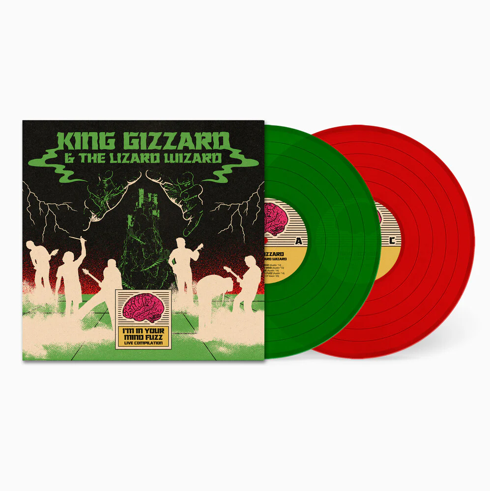 Pre-Order: King Gizzard & The Lizard Wizard - I'm In Your Mind Fuzz Live [Indie Exclusive Clear Green / Clear Red]