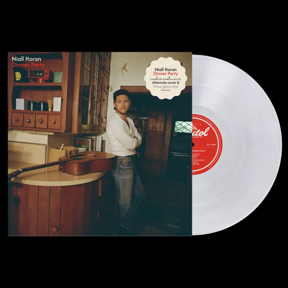 Pre-Order: Niall Horan - Dinner Party [Indie Exclusive Wine Glass Clear LP with Alternate Cover]