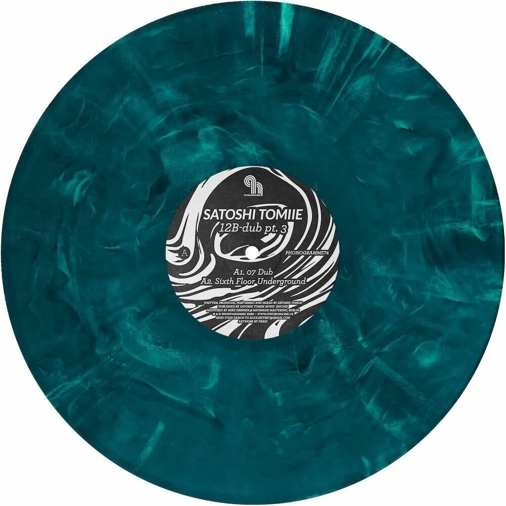 Pre-Order: Satoshi Tomiie - 12b-Dub Part 3 [Colored Vinyl] (Ep) (Teal)