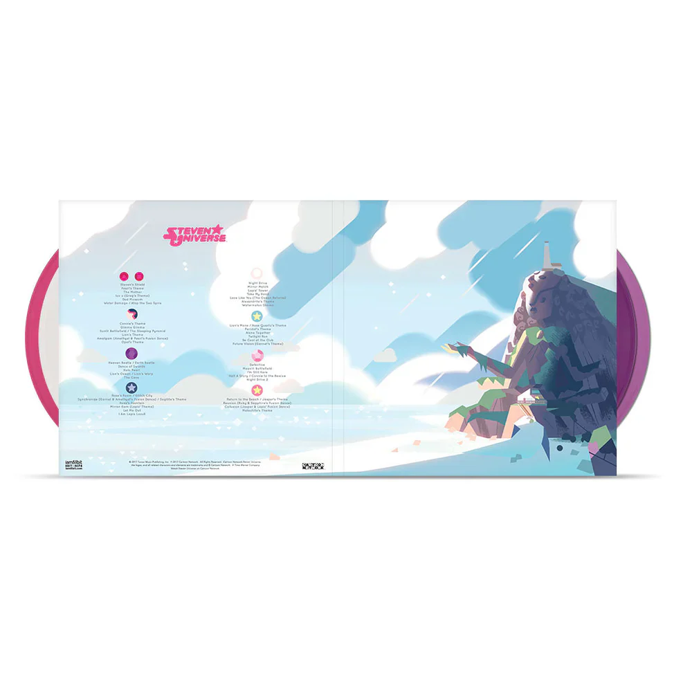 Pre-Order: Steven Universe: Season 1 (Score from the Original Soundtrack) [4x10" Shades of Quartz Vinyl] - Image 2