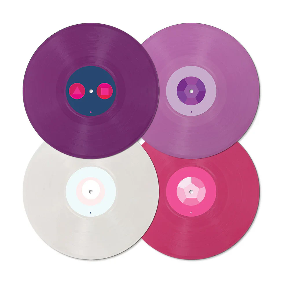 Pre-Order: Steven Universe: Season 1 (Score from the Original Soundtrack) [4x10" Shades of Quartz Vinyl] - Image 3