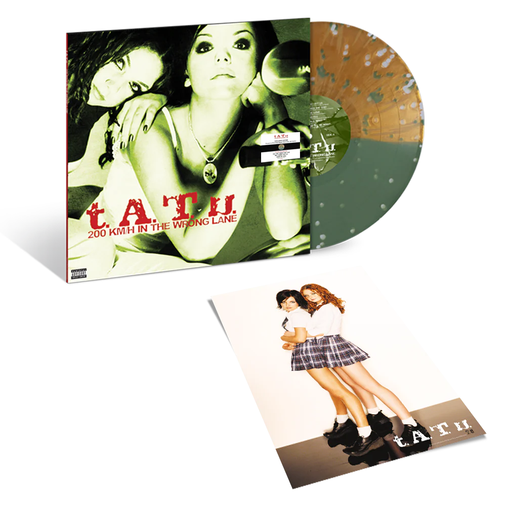 t.A.T.u. - 200 km/h In The Wrong Lane [Green/Gold Nugget Split Splatter LP] - Image 2