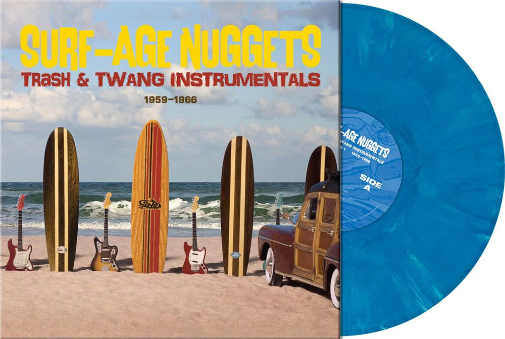 Pre-Order: Various Artists - SURF-AGE NUGGETS: TRASH & TWANG INSTRUMENTALS [Indie Exclusive Laguna Blue Marble]