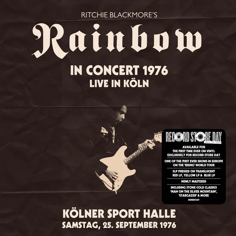 Ritchie Blackmore's Rainbow - In Concert 1976 Live In Köln [3LP] [RSD 2026]